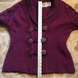 Women's Purple Cardigan Sweater